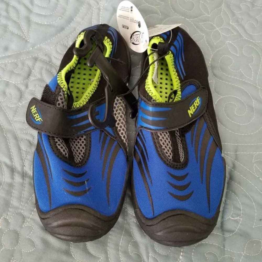 💜 New Boys Beach Wear Nerf  Shoes Size (13-1)